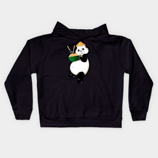 Eating panda Kids Hoodie